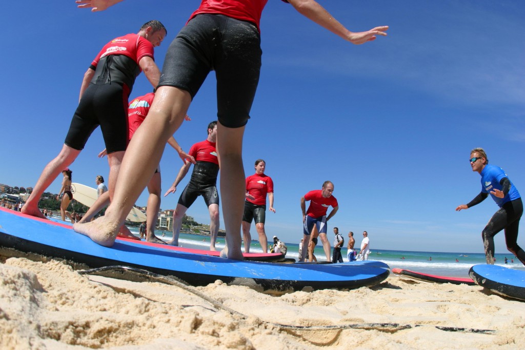 Inglés y deporte en Australia (clase de surf en Australia)